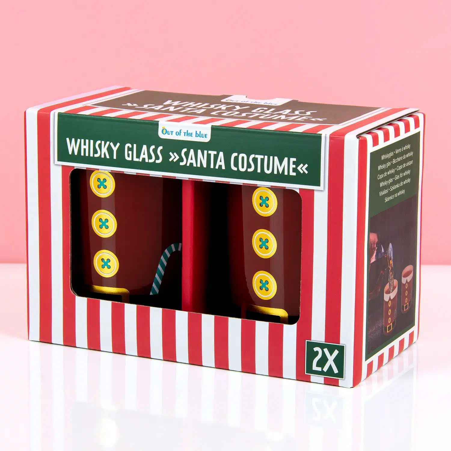 Weihnachtsmann-Whiskeyglas (Set von 2)