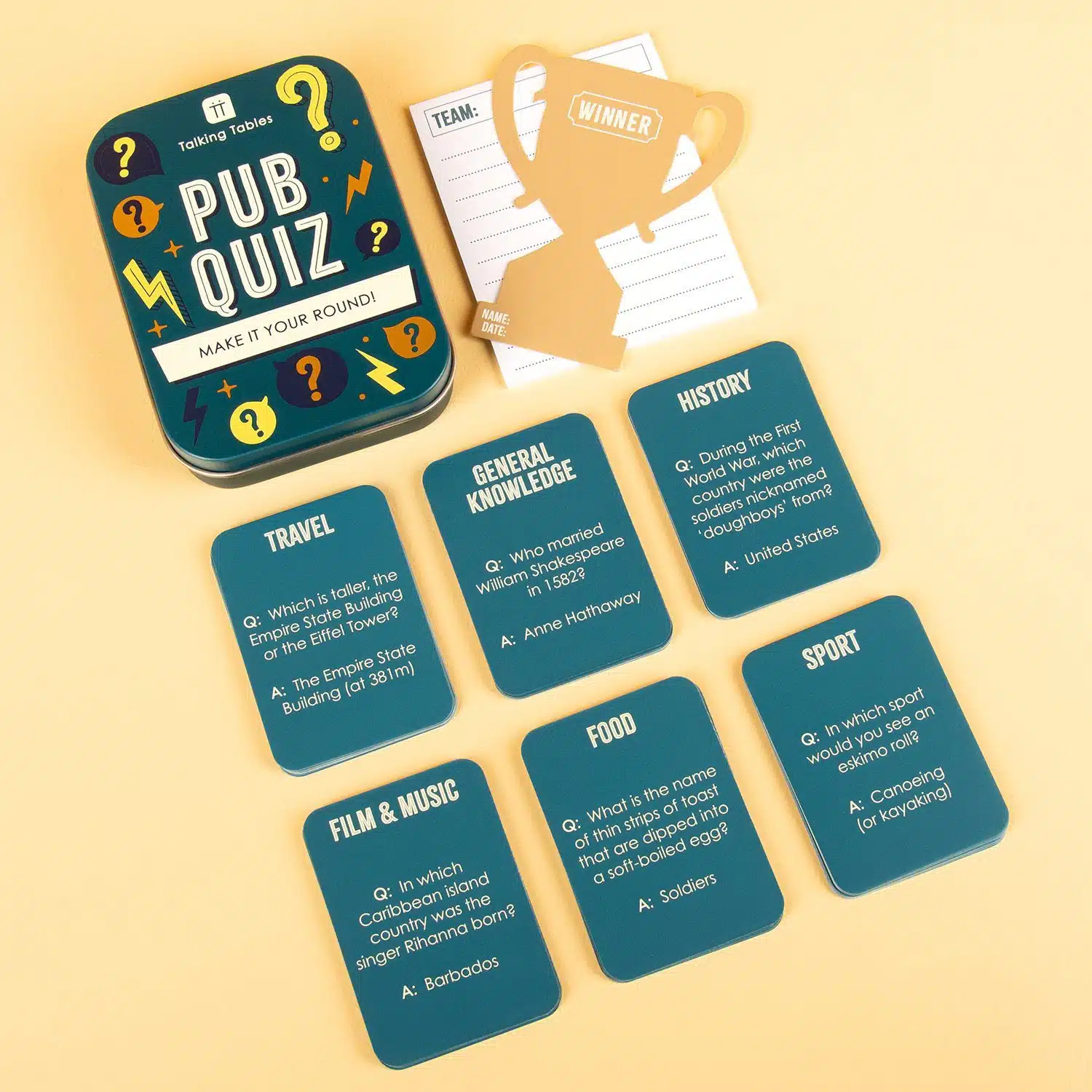 Pub Quiz in einer Dose