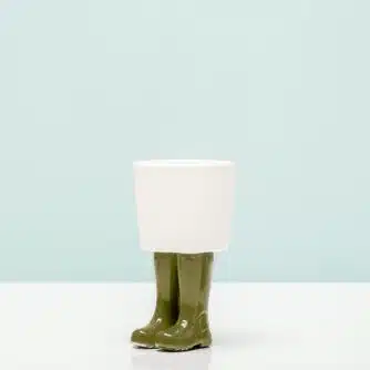 Gummistiefel-Blumentopf – Klein/Grün