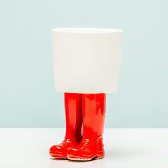 Gummistiefel-Blumentopf – Groß/Rot