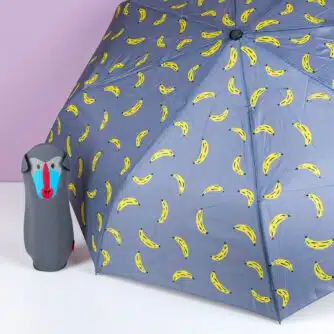 Regenschirm mit Tierhülle - Pavian