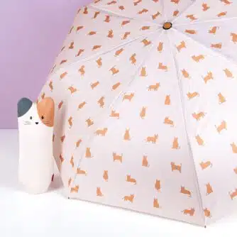 Regenschirm mit Tierhülle - Katze