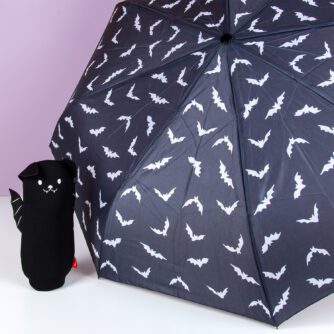 Regenschirm mit Tierhülle - Fledermaus