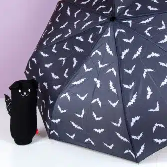 Regenschirm mit Tierhülle - Fledermaus