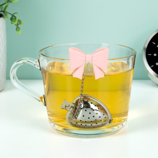 Schleife und Herz Tee-Infuser