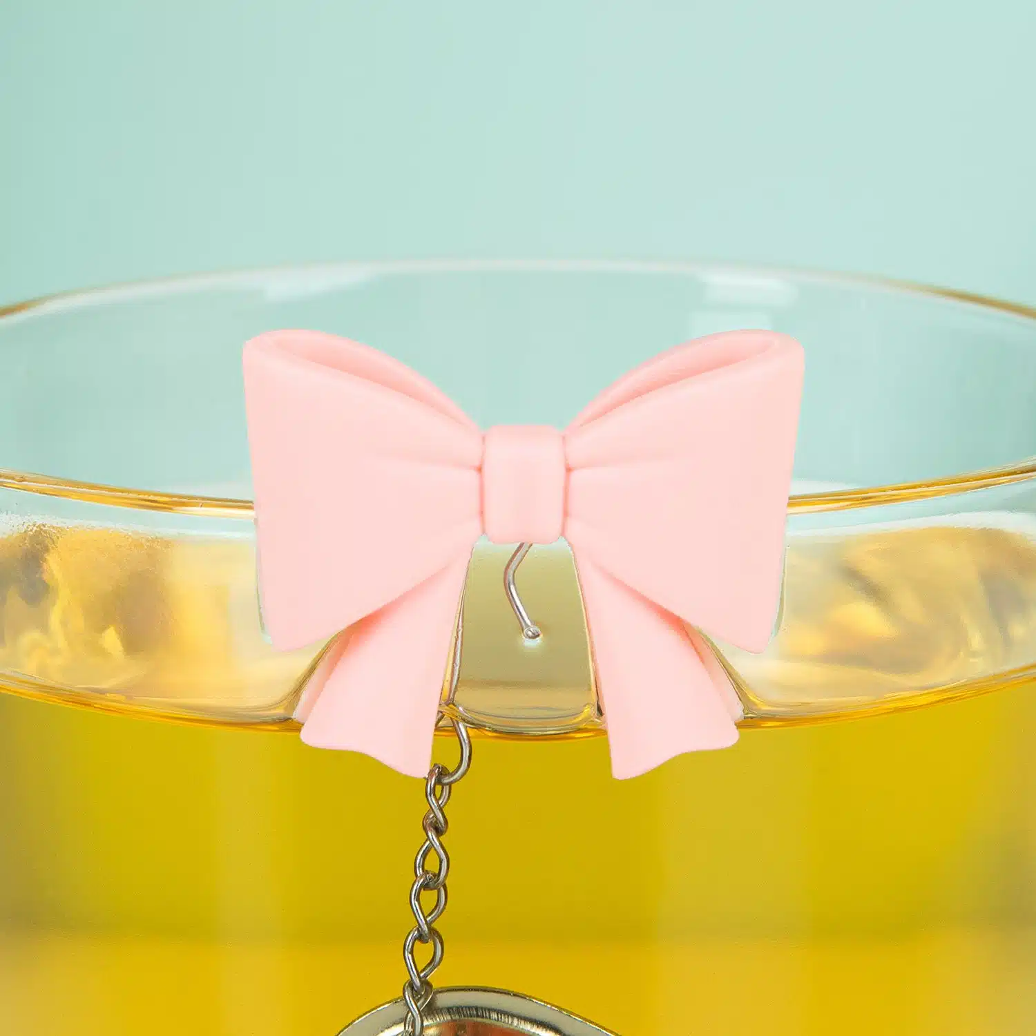 Schleife und Herz Tee-Infuser