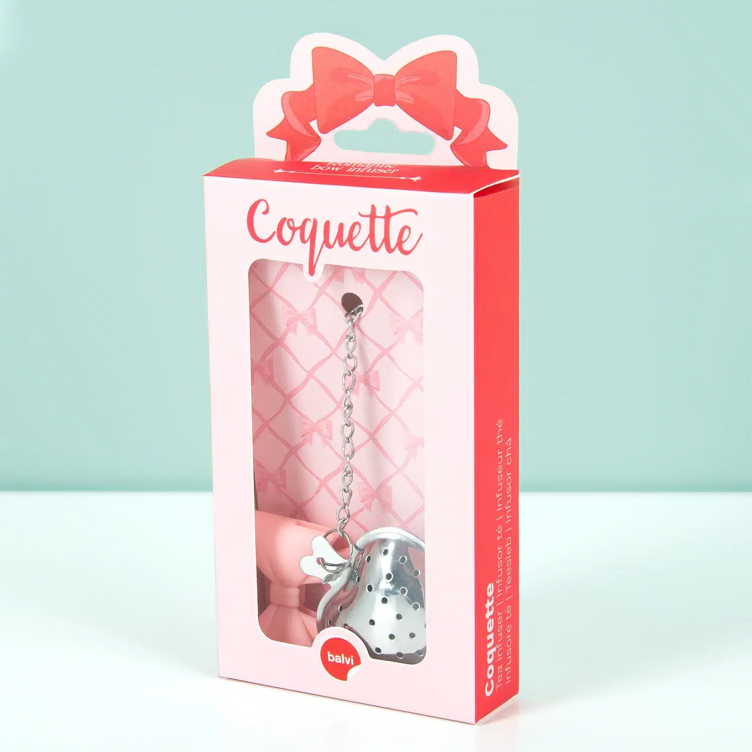 Schleife und Herz Tee-Infuser