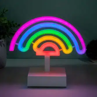Neon-Regenbogenlampe