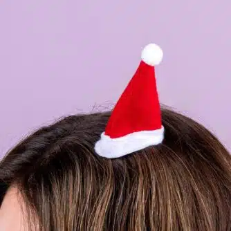 Weihnachtsmützen-Haarclip