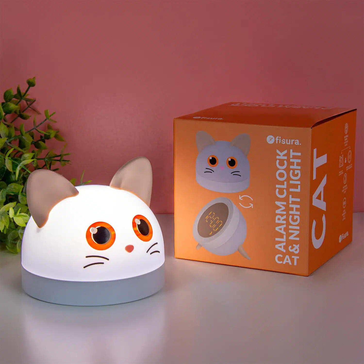 Katzen-Wecker und Nachtlicht