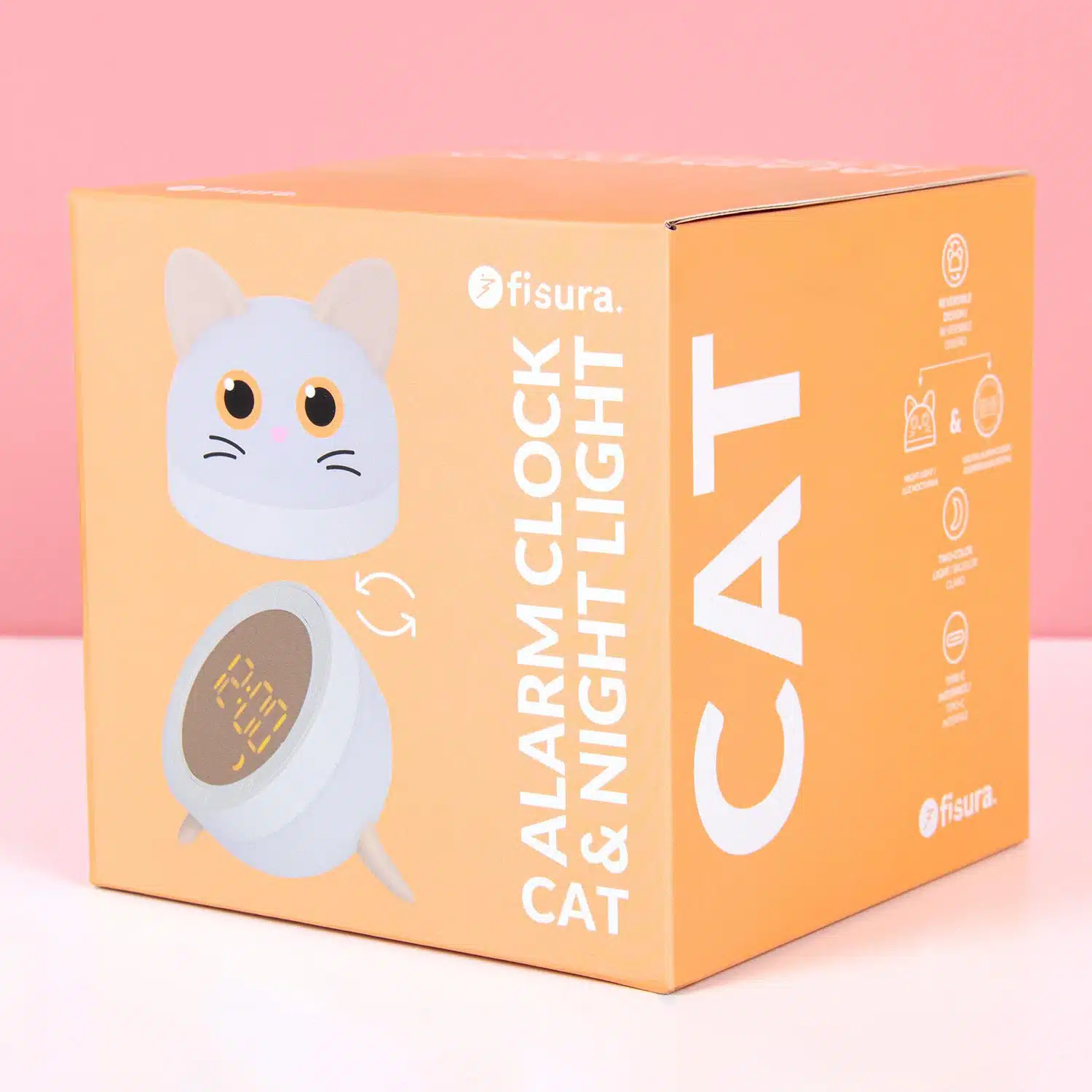 Katzen-Wecker und Nachtlicht