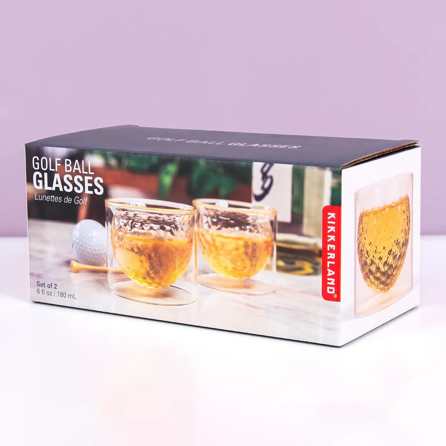 Golfball Gläser (Set aus 2)