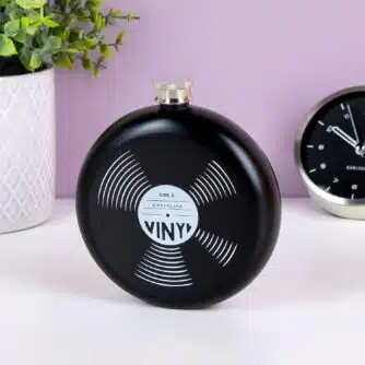 Schallplatten-Hüftflasche