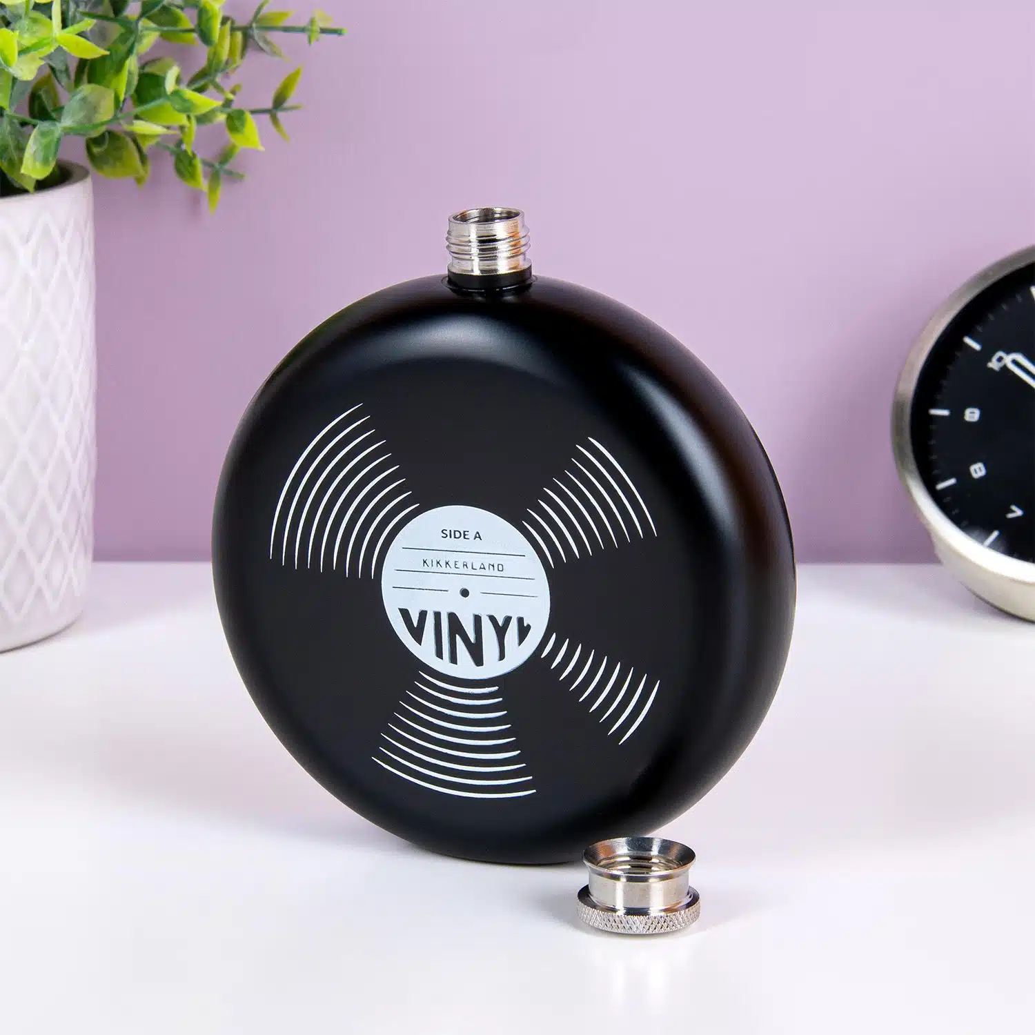 Schallplatten-Hüftflasche