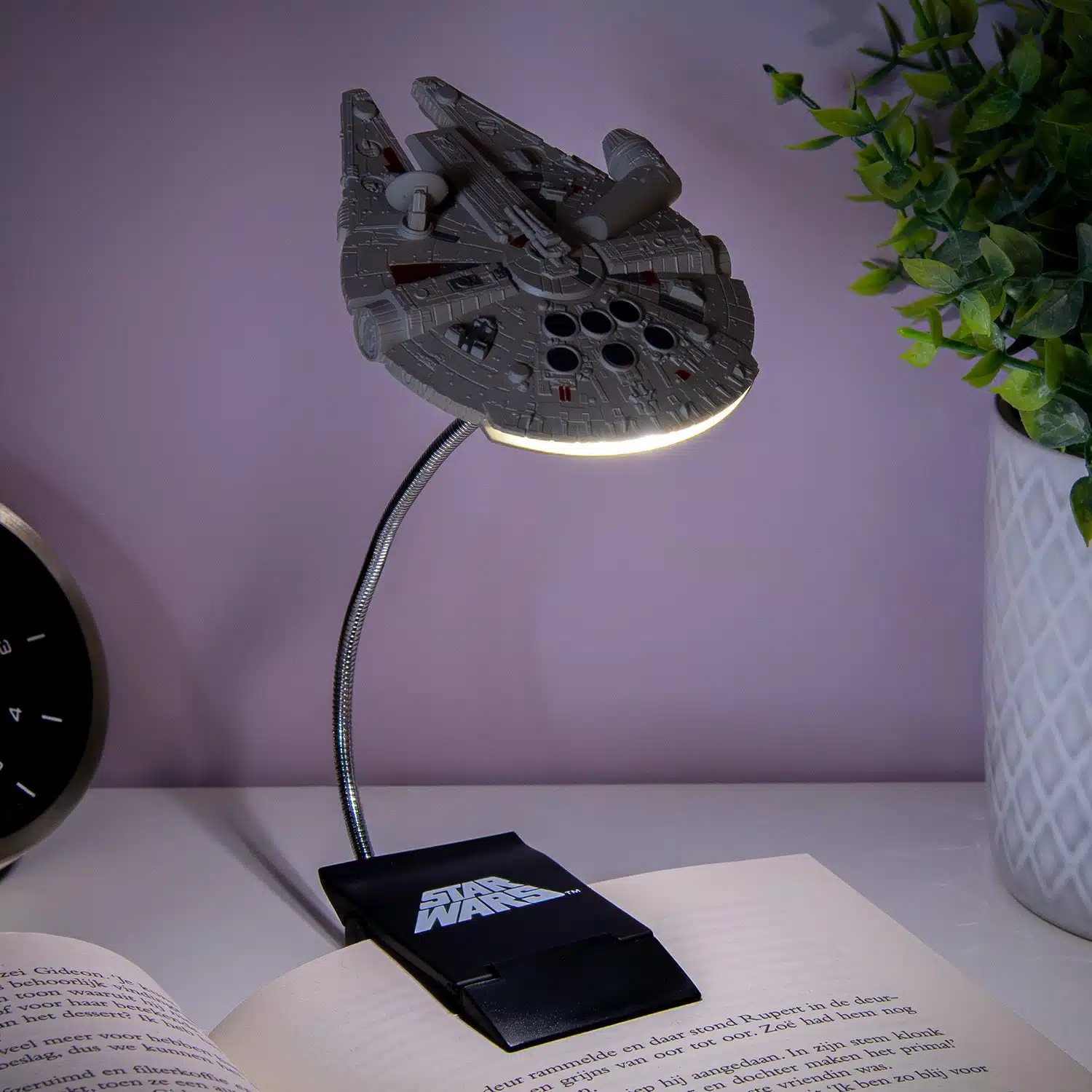 Millennium Falcon Buchlampe