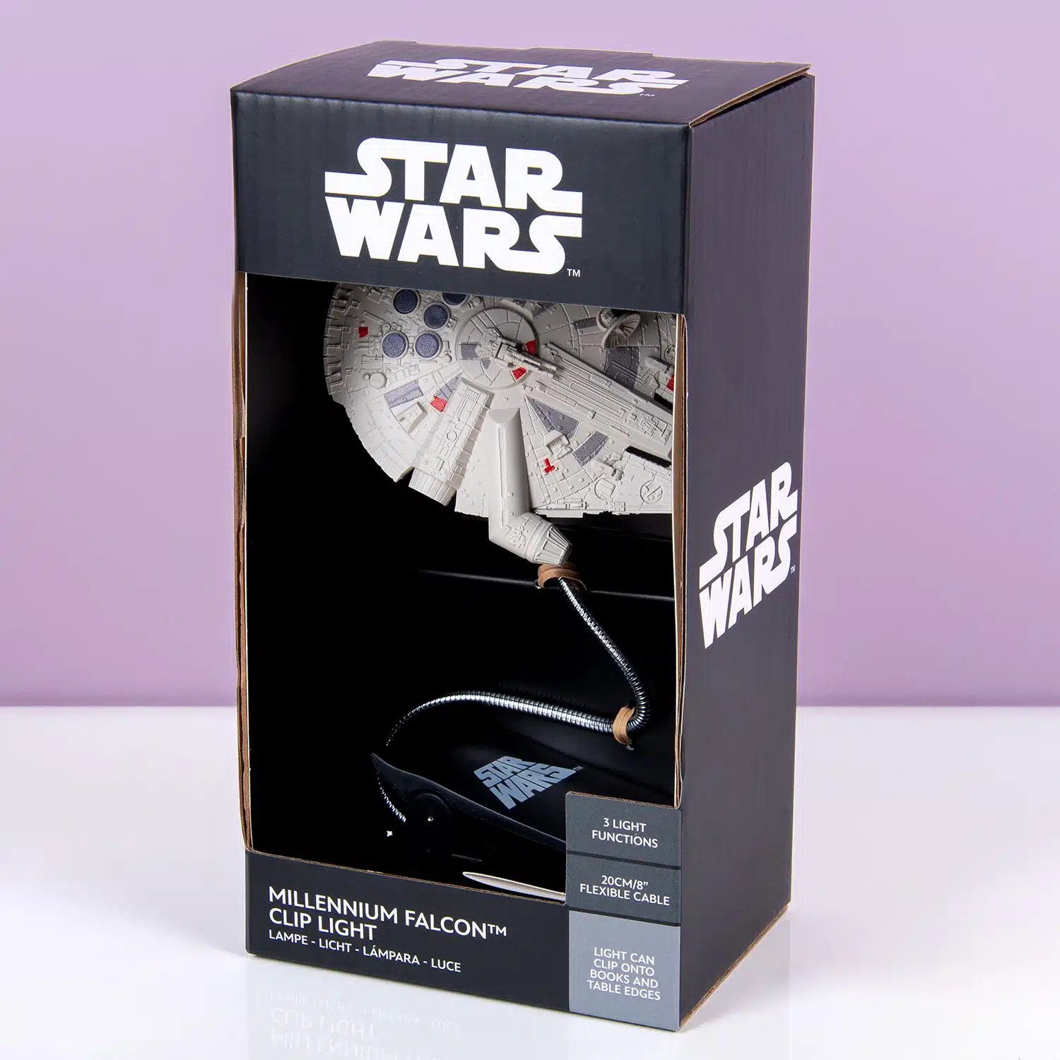 Millennium Falcon Buchlampe