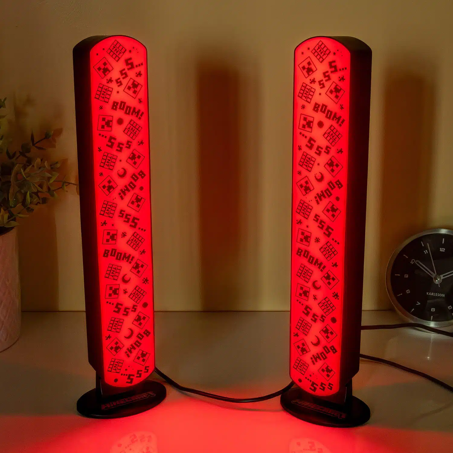 Minecraft Creeper Lichtleisten (Set von 2)