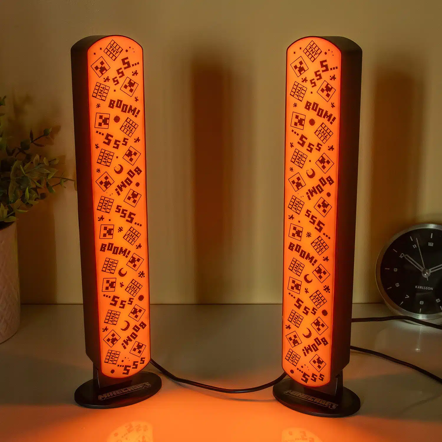 Minecraft Creeper Lichtleisten (Set von 2)