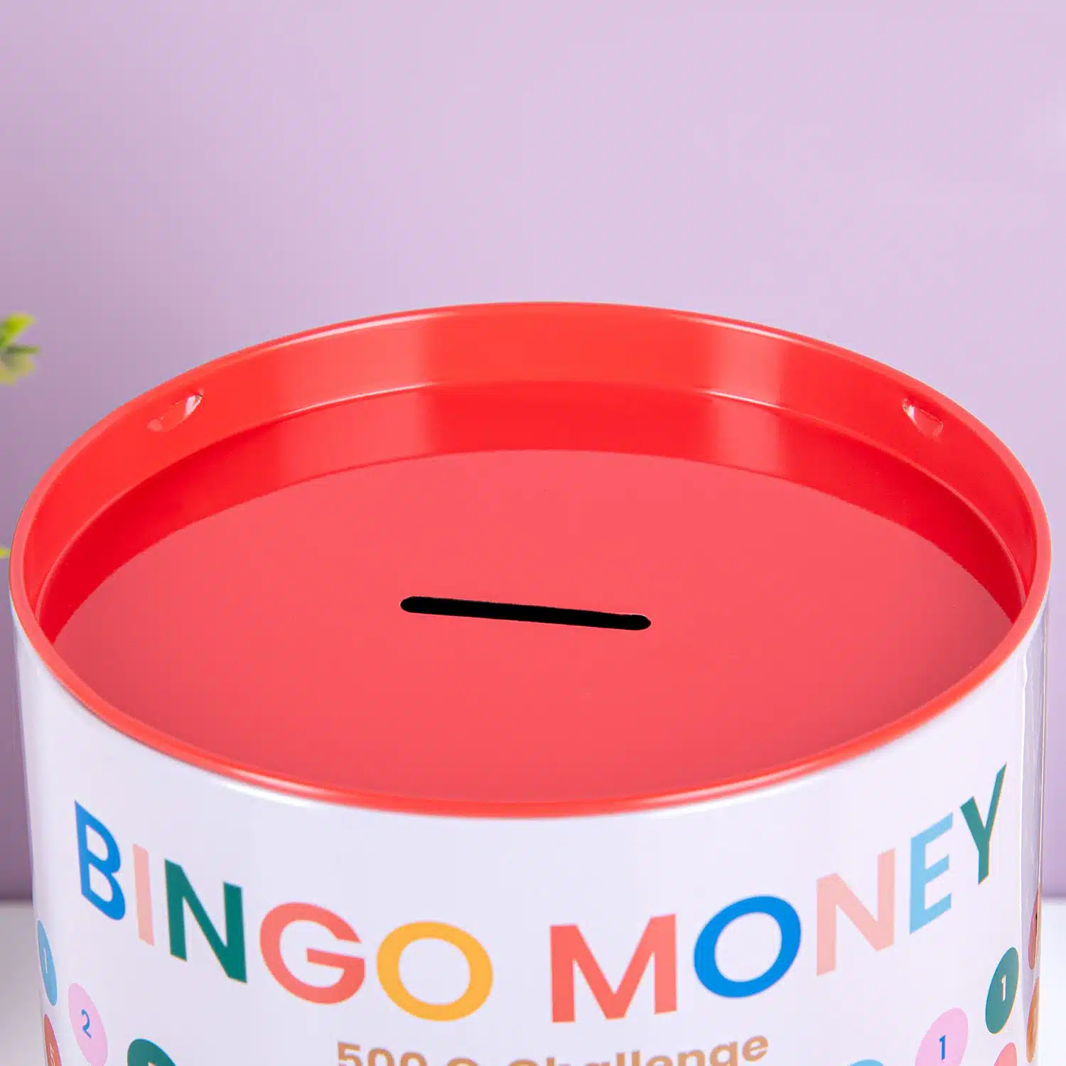 Bingo-Spardose mit Stift