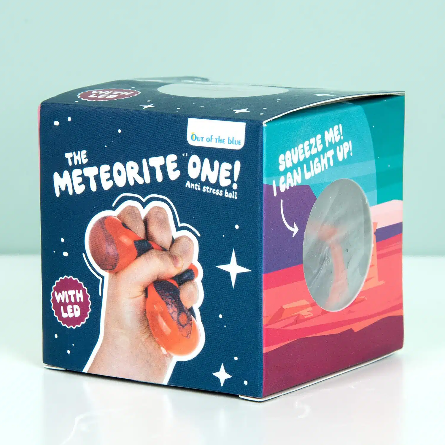 Leuchtender Meteoriten-Stressball