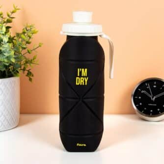 Faltbare Wasserflasche - Schwarz
