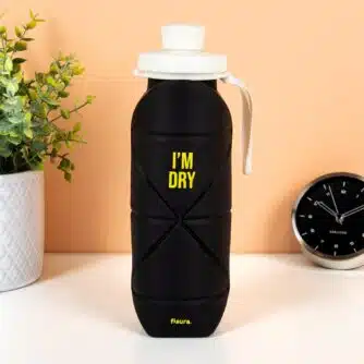 Faltbare Wasserflasche - Schwarz