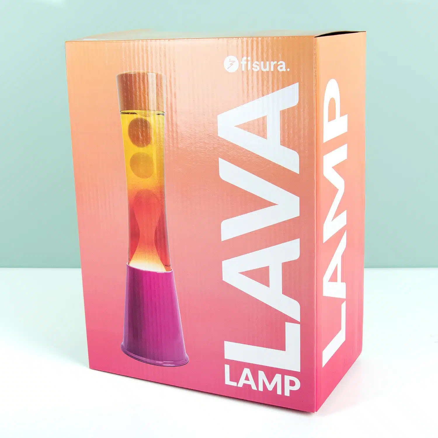 Lavalampe Rosa mit Orange und Gelb