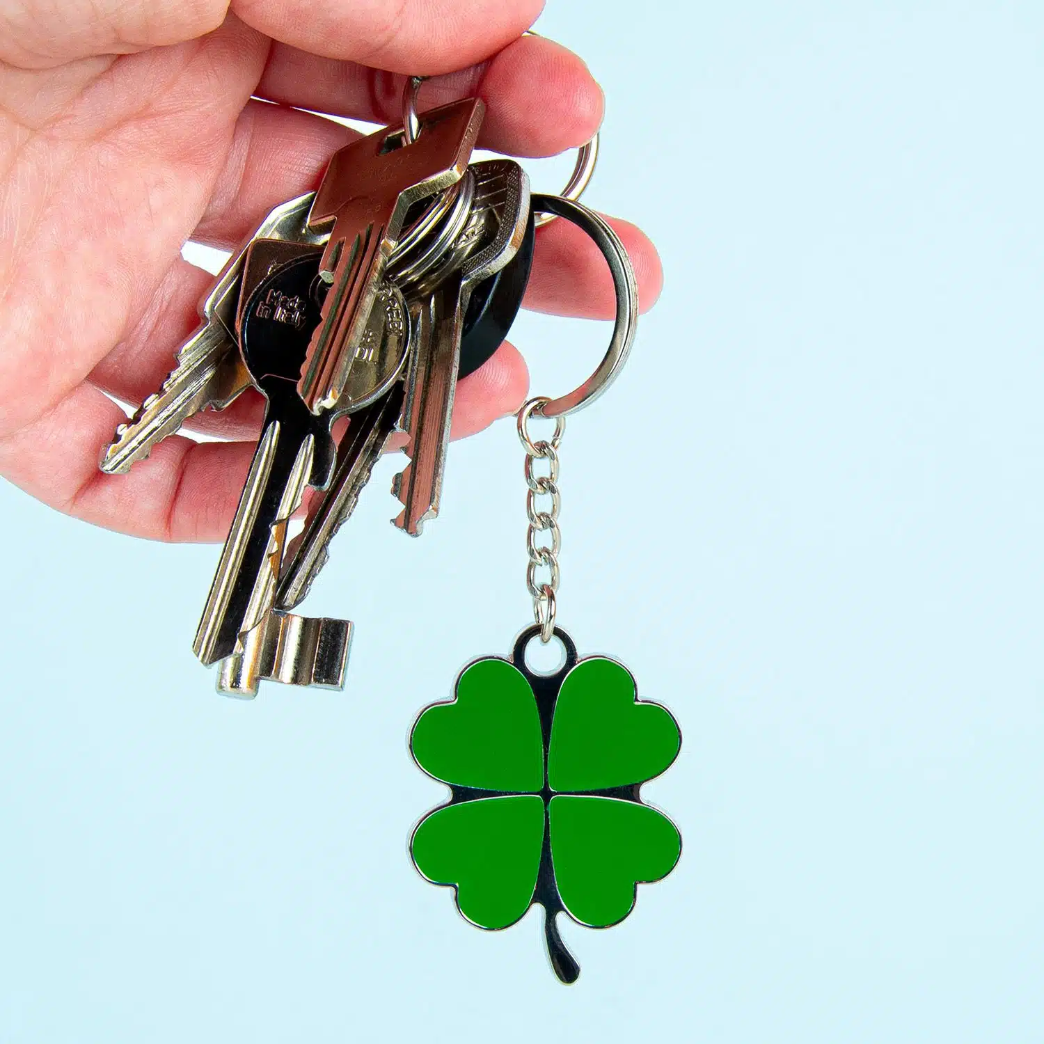 Kleeblatt-Schlüsselanhänger