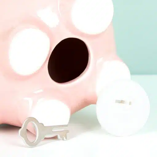 Sparschwein mit Schloss