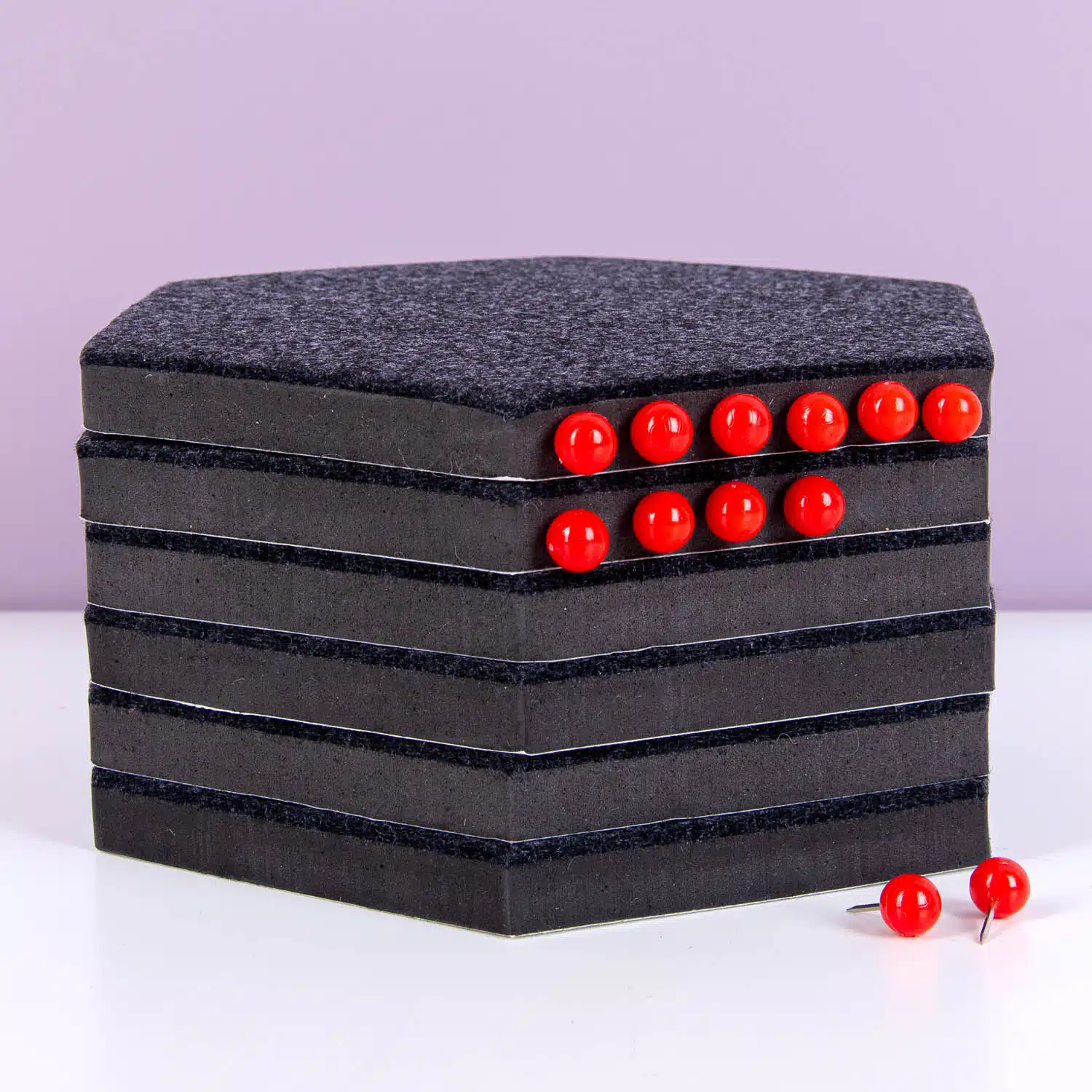 Selbstklebende Hexagon-Pinnwände (Set aus 6)