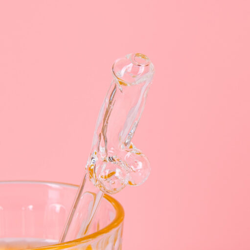 Glasstrohhalme mit Penis