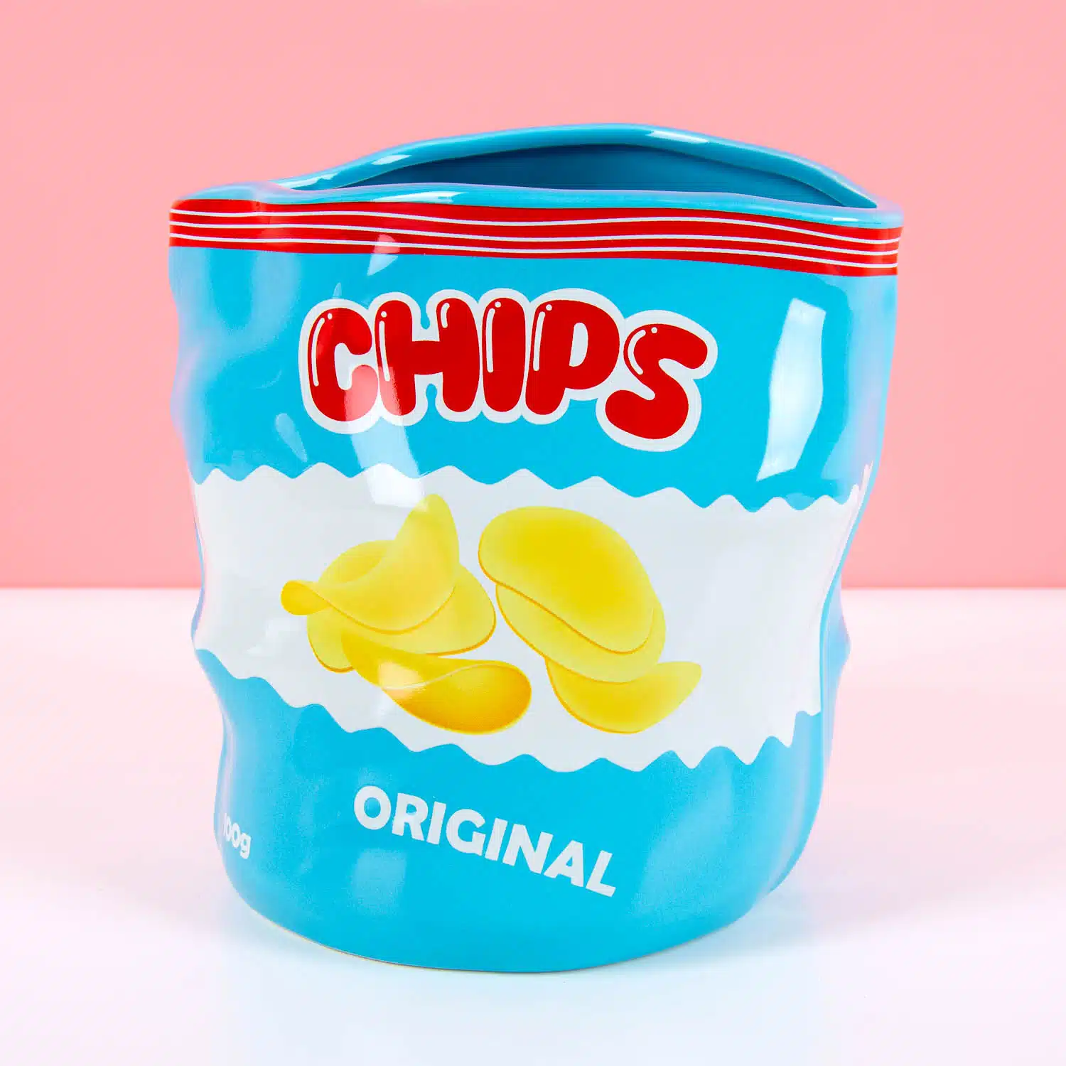 Chips-Tüten-Blumentopf