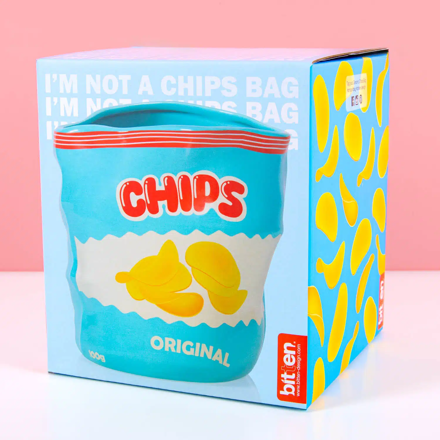 Chips-Tüten-Blumentopf