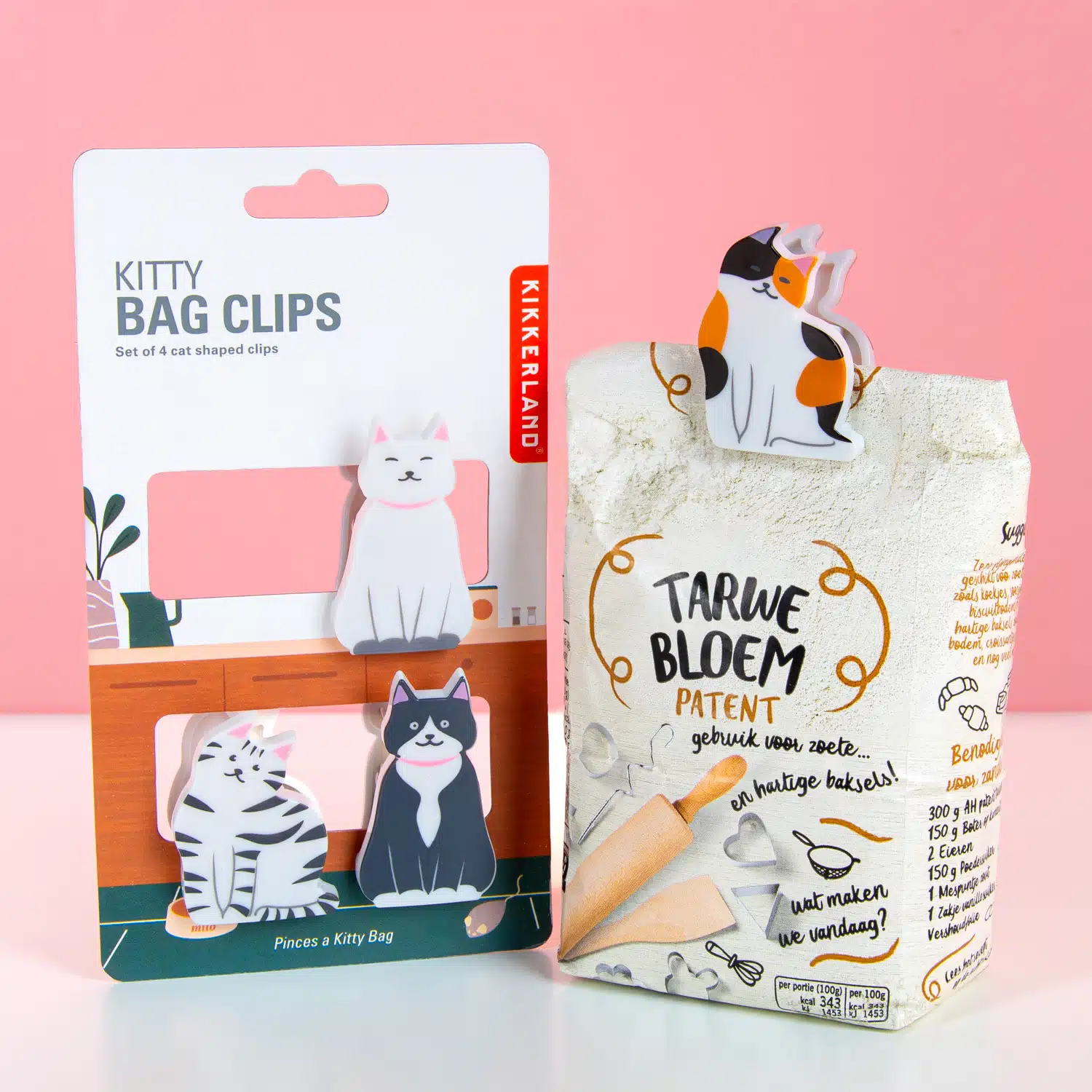 Katzen Bag Clips (Set von 4)