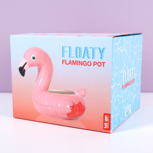 Flamingo-Schwimmreifen-Töpfchen