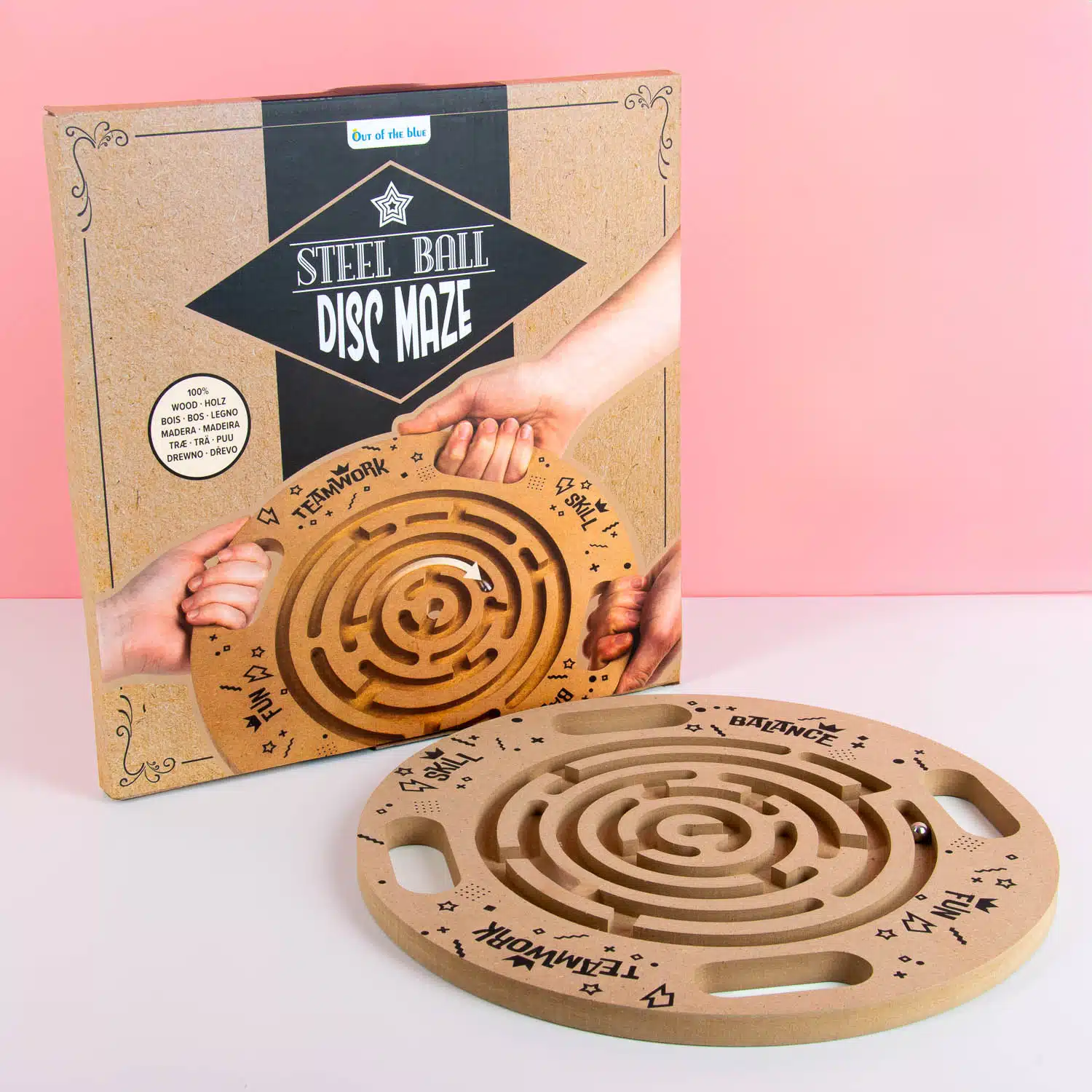 Teamwork-Labyrinth aus Holz