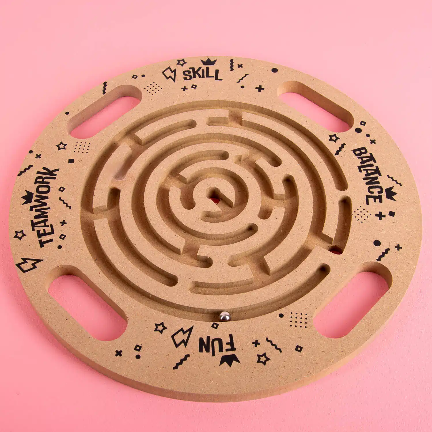 Teamwork-Labyrinth aus Holz