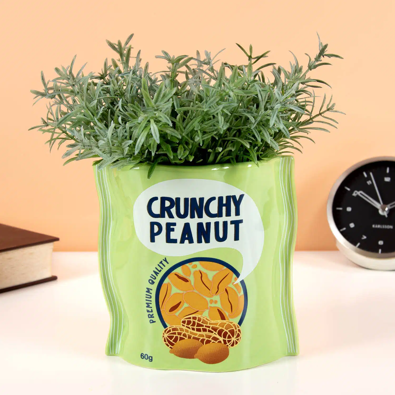 Erdnusstüten-Blumentopf