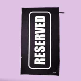 Reserved Strandtuch