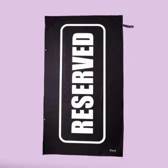 Reserved Strandtuch