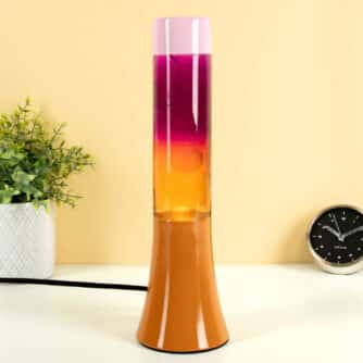 Mini-Lavalampe Orange-Rosa-Farbverlauf