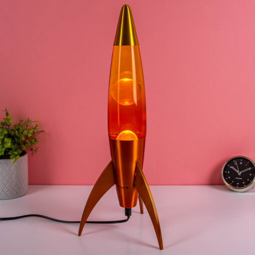 Rocket Lavalampe Orange-Gelb Farbverlauf