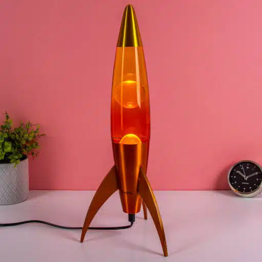 Rocket Lavalampe Orange-Gelb Farbverlauf