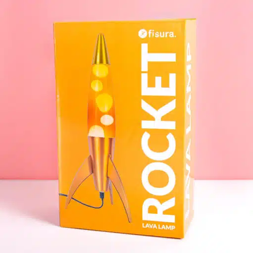 Rocket Lavalampe Orange-Gelb Farbverlauf