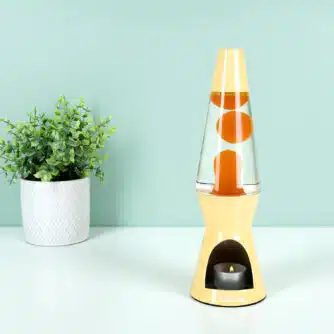 Teelicht Lavalampe - Gelb mit gelber Lava, Rosa mit grüner Lava