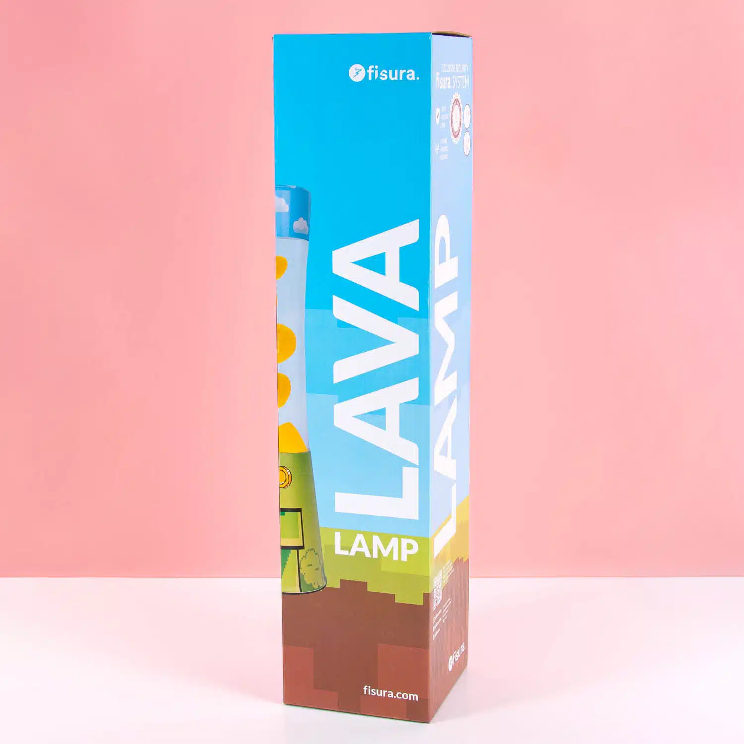 Lavalampe Gamer mit gelber Lava