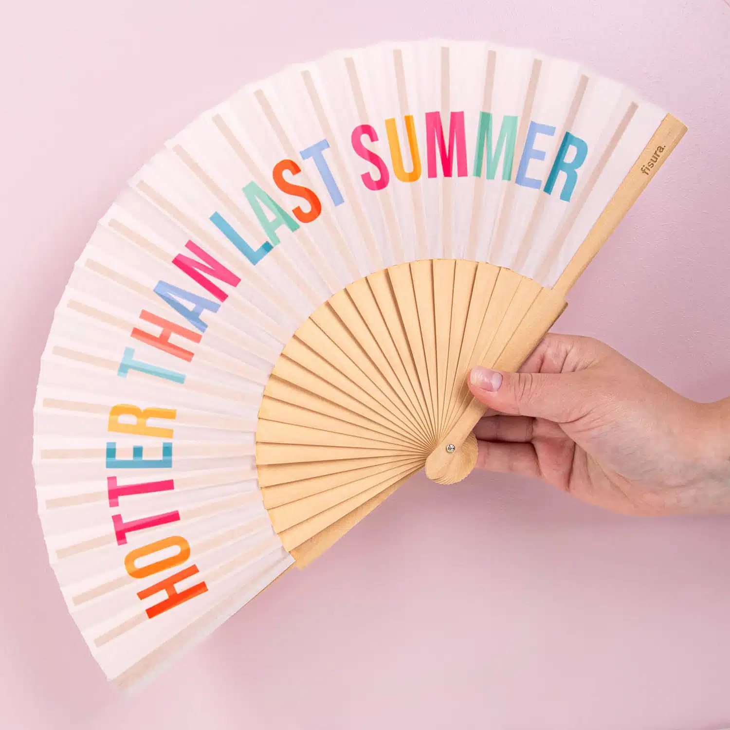 Hotter Than Last Summer Fächer aus Holz