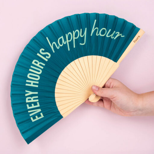 Fächer aus Holz Every Hour is Happy Hour