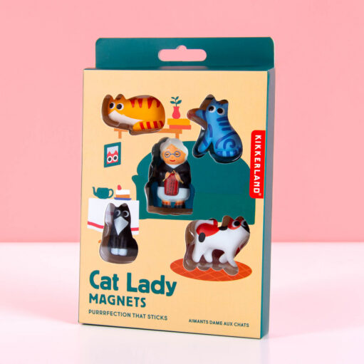 Katzenfrau-Magnete (Set mit 5 Stück)