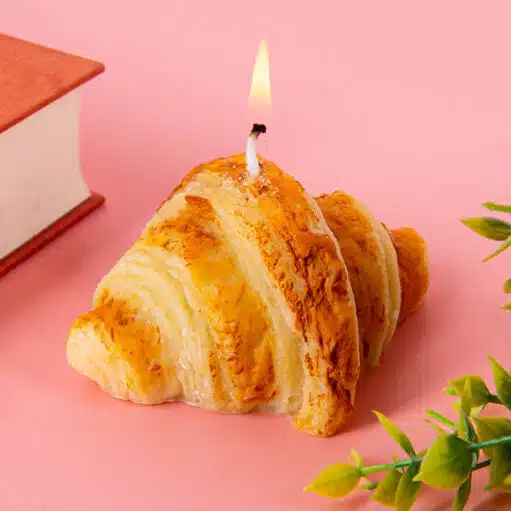 Croissant-Kerze